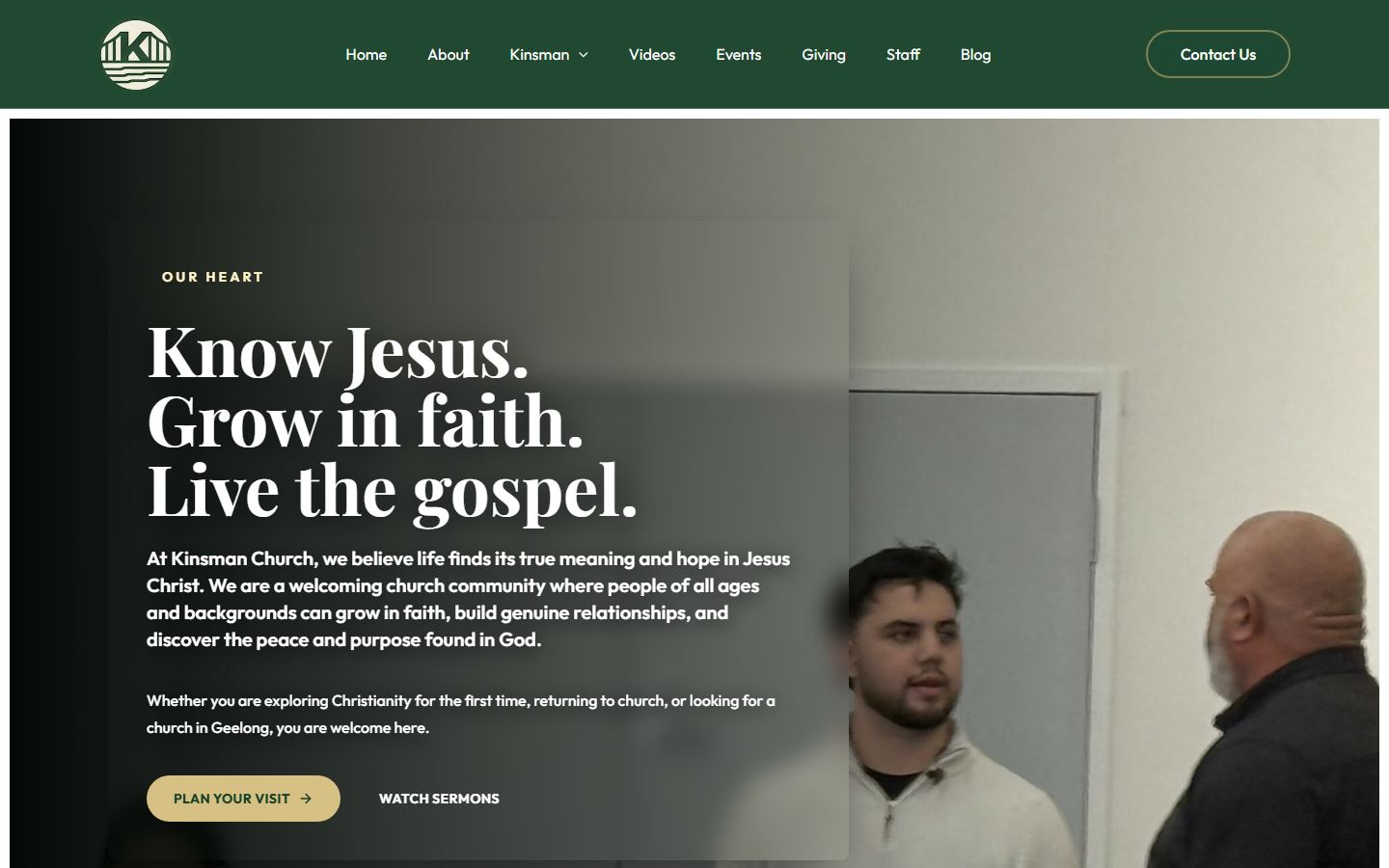 Homepage of Kinsman Baptist Church (kinsmanchurch.com)